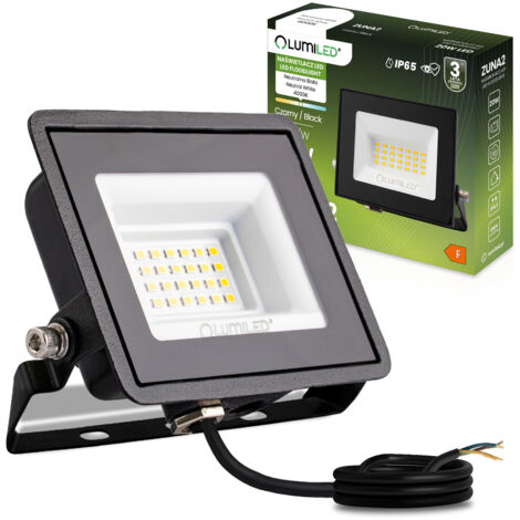 Proyector LED ZUNA2 20W 1800lm 4000K IP65 Negro LUMILED