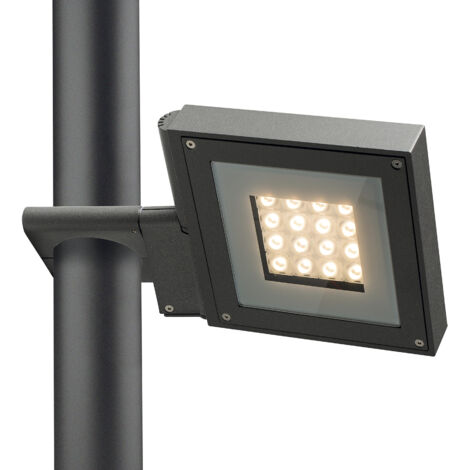 Proyector para poste tilt TINA IP65 LED SMD 26W 3300lm(2830lm) CRI90 3000K 8º Antracita