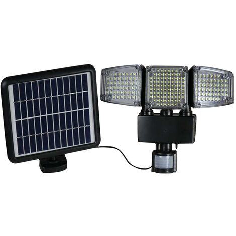 LUMI JARDIN Proyector solar con sensor 12W BLACKBURN