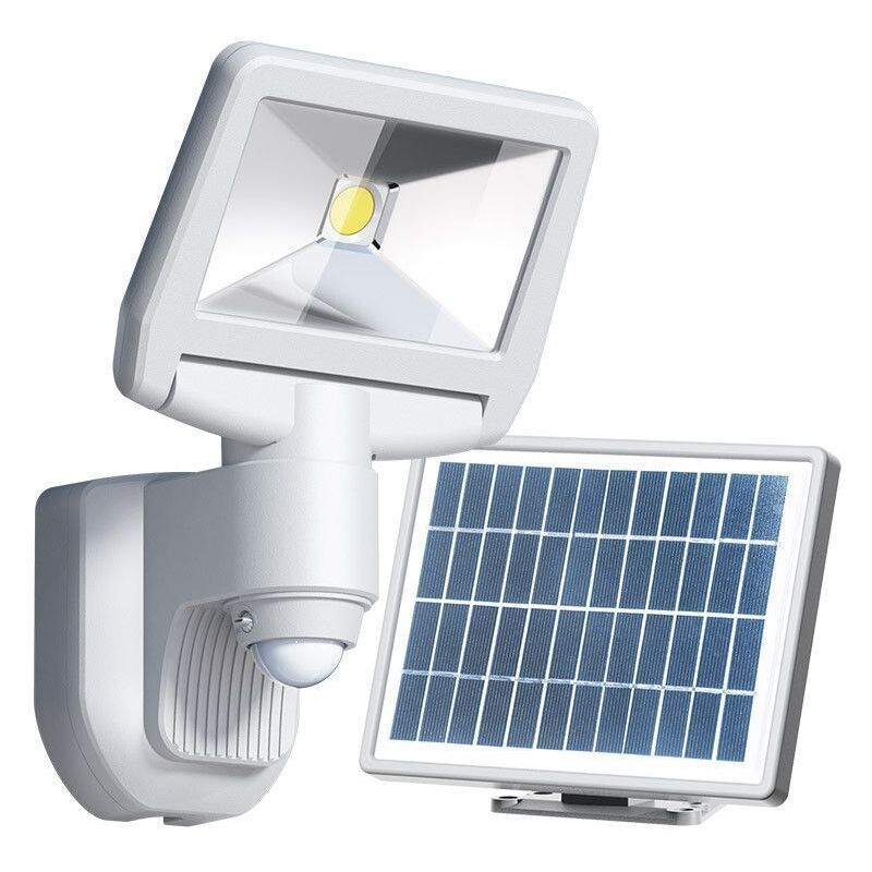 

Proyector solar LED blanco ESTEBAN con detección 850 Lumens Eq 70W