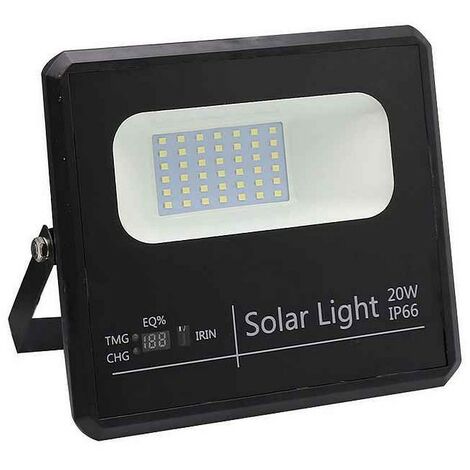 Proyector Solar MALAQUITA Negro con mando a distancia FABRILAMP - NEGRO
