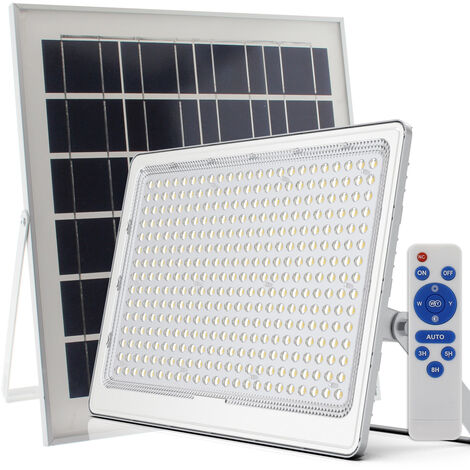 LEDBOX Proyector SOLAR PRO, 500W Litio 3,2V - 50000mAH, Blanco frío