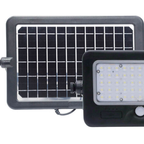 Proyector Solar Recargable LED 10W- 4000K-1100lm IP65 - Batería de Litio