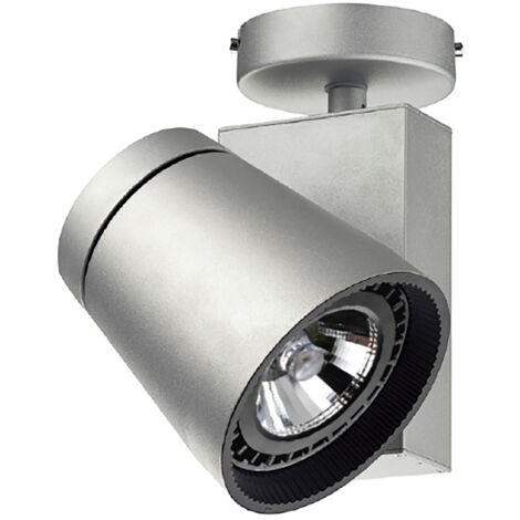 Proyector superficie tilt FLORIDA LED COB 25W 2285lm CRI80 4000K 30º Gris
