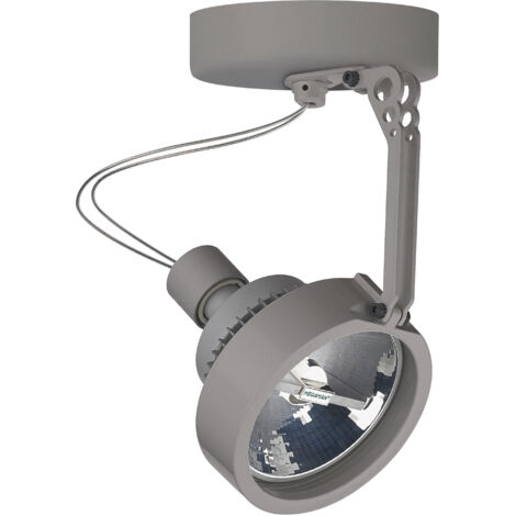 Proyector superficie tilt HAITI GU10 15W Gris