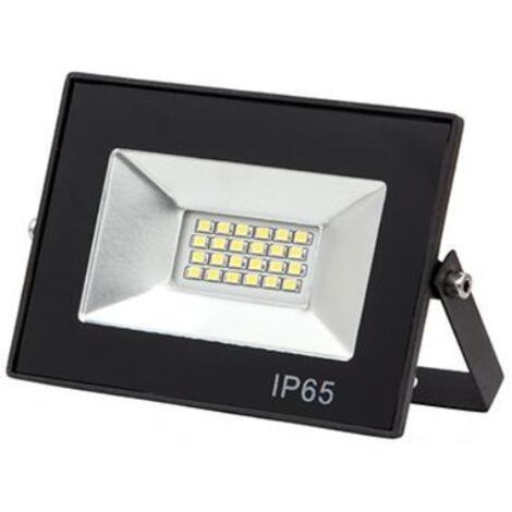Proyector tobol ip65 1x10w led 500lm 6500k 120°l.11xan.2,2xal.7,5cm negro