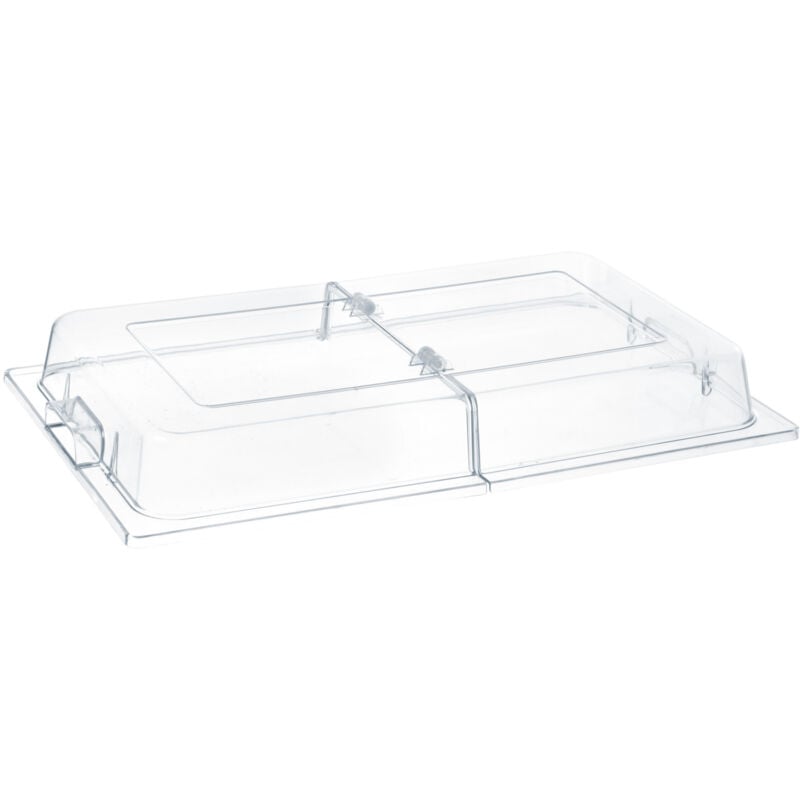 Couvercle transparent à charnière pour présentation d'aliments GN1/1 Hendi 427415