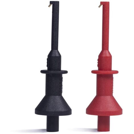 Prüfhakenklemmen, Multimeter-Prüfleitungsset, Mini-Prüfhakenklemme für 2-mm-Stecker, Prüfspitze für elektronische IC-Prüfung