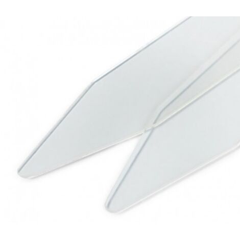 PRYM - 24 PEZZI - STECCHE PER COLLETTI CAMICIA IN PLASTICA TRASPARENTE 15X80MM