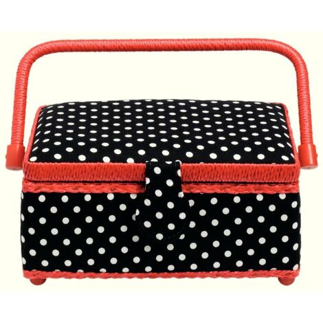 Prym 612244 Nero/Bianco Polka Dot, Cestino, 24 X 16 X 11 Cm