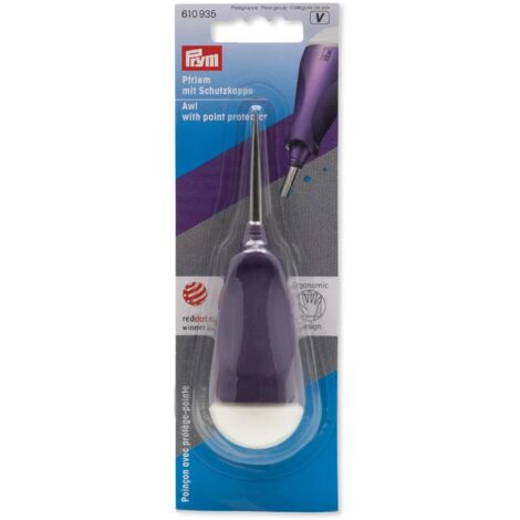 Prym Awl Ergonomic, Poliestere, Plum Blue/White, 1 - Confezione