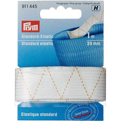 Prym Elastic, White, 20 mm, Weiß, 1 m