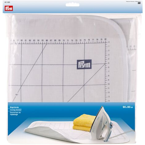 Prym Ironing Blanket Copriasse da Stiro, Cotton, Argento, 90 cm di Lunghezza x 60 cm di Larghezza