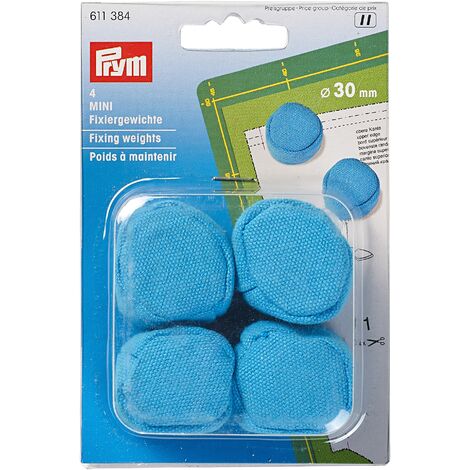 Prym Pesi di Fissaggio, Cotone, Blu, 9.3 x 5.7 x 0.7 cm, 4 unità