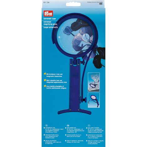 Prym – 611730 lente d' ingrandimento a ricamare doppio plastica blu 8 x 1 x 18 cm