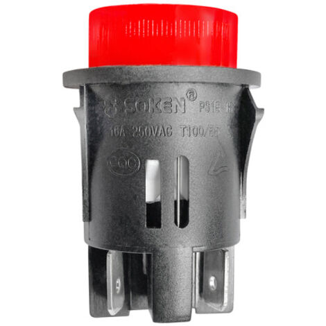 PS18-16 SOKEN Rocker Ein-/Aus Druckschalter 4Pin 250V 16A
