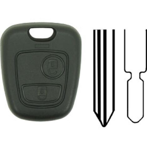 PSA22 - Coque compatible Peugeot Citroen 2 boutons