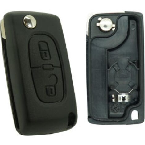 PSA278 - Coque compatible Peugeot Citroen 2 boutons