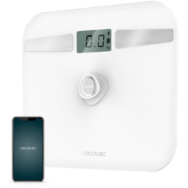 Pèse-personne avec application Surface Precision EcoPower 10200 Smart Healthy White - Cecotec
