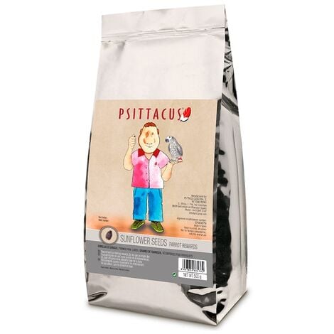 Psittacus semi di girasole per pappagalli premio 0,5 kg