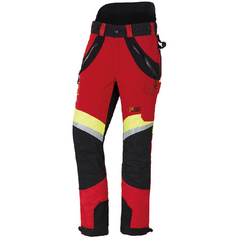 PSS Schnittschutzhose X-treme Air Rot/Gelb Größe 48