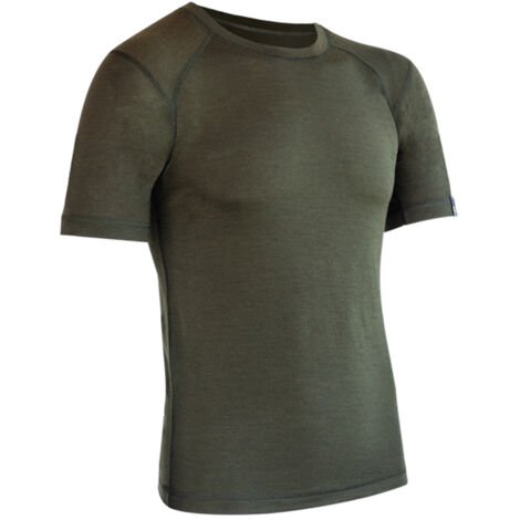 PSS X-treme Funktionsshirt Merino kurzarm Olivgrün Gr. L
