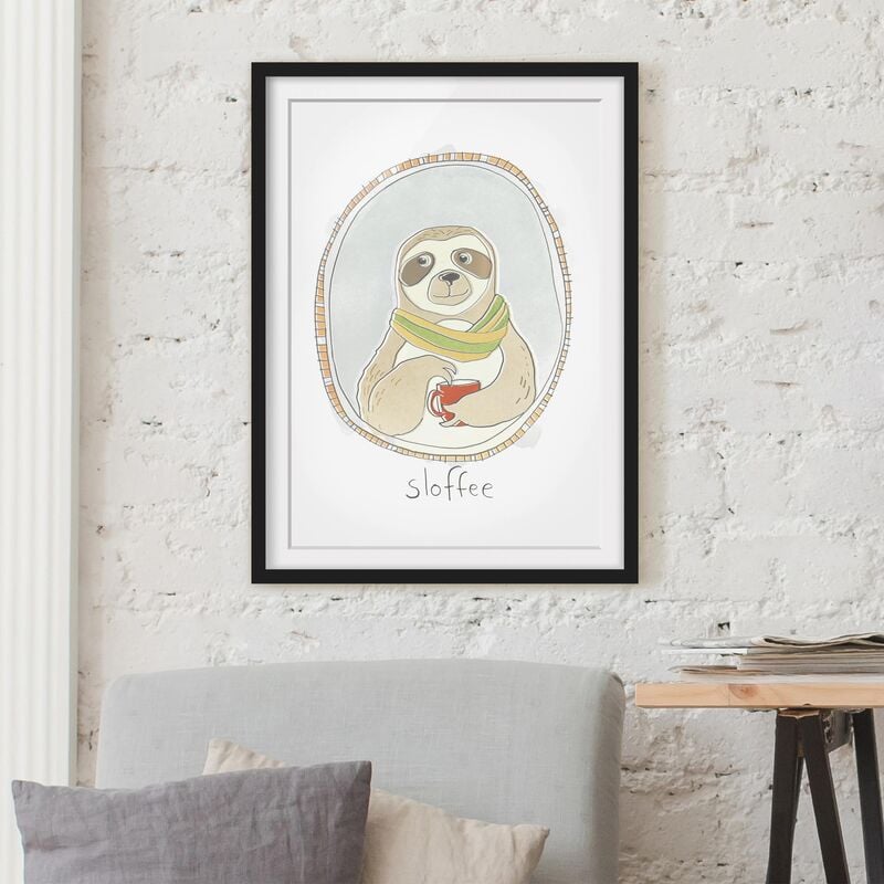

Póster enmarcado - Accidia Caffeinated Dimensión LxA: 100cm x 70cm, Marco: Negro