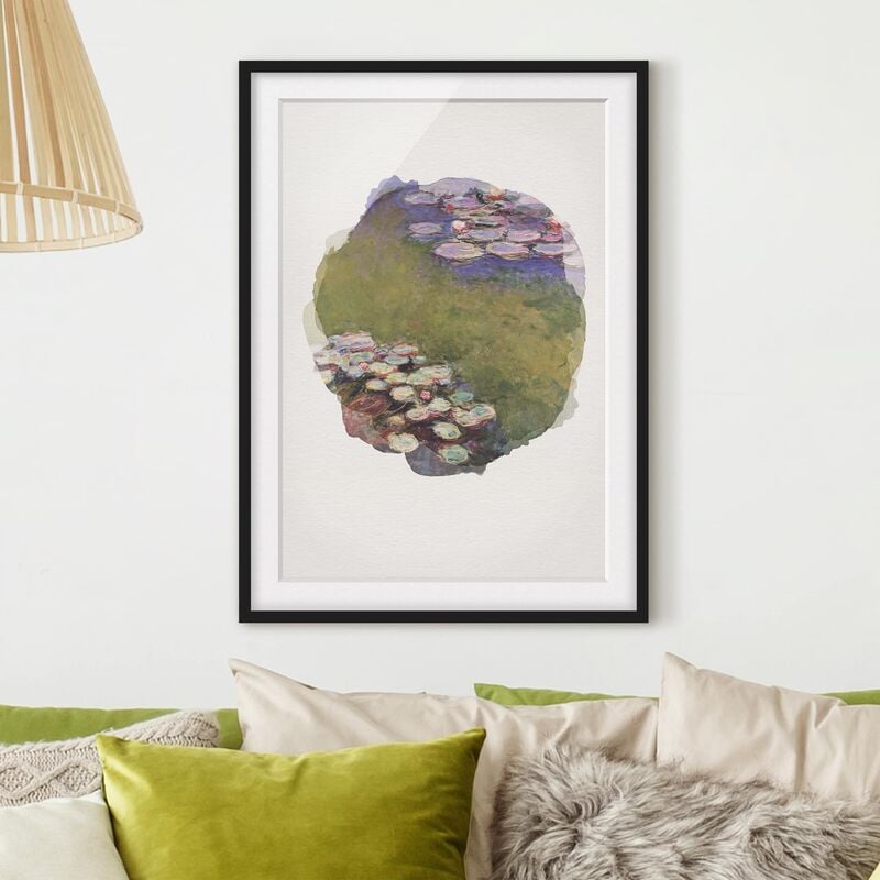 

Póster enmarcado - Acquarelli - Claude Monet - Ninfee Dimensión LxA: 40cm x 30cm, Marco: Negro