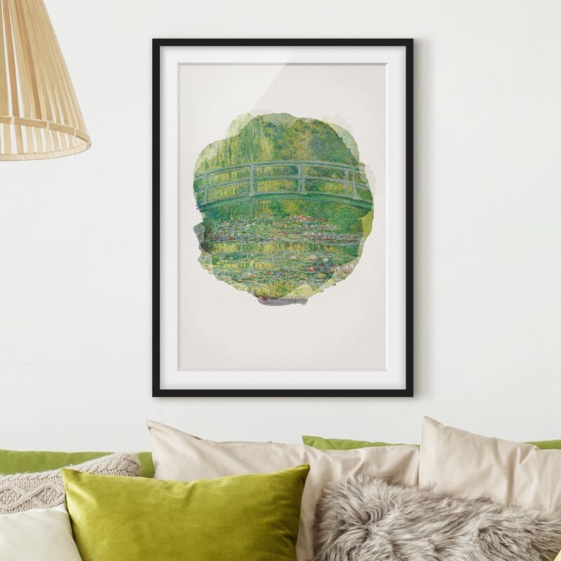 

Póster enmarcado - Acquerelli - Claude Monet - Ponte giapponese Dimensión LxA: 40cm x 30cm, Marco: Negro
