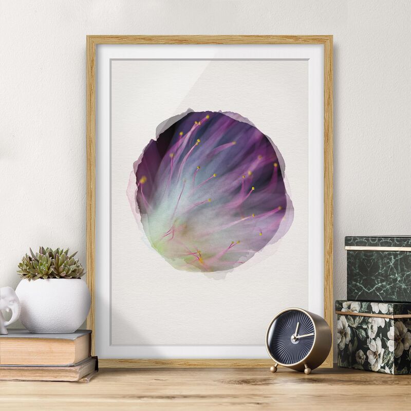 

Póster enmarcado - Acquerelli - Polline Dimensión LxA: 70cm x 50cm, Marco: Roble