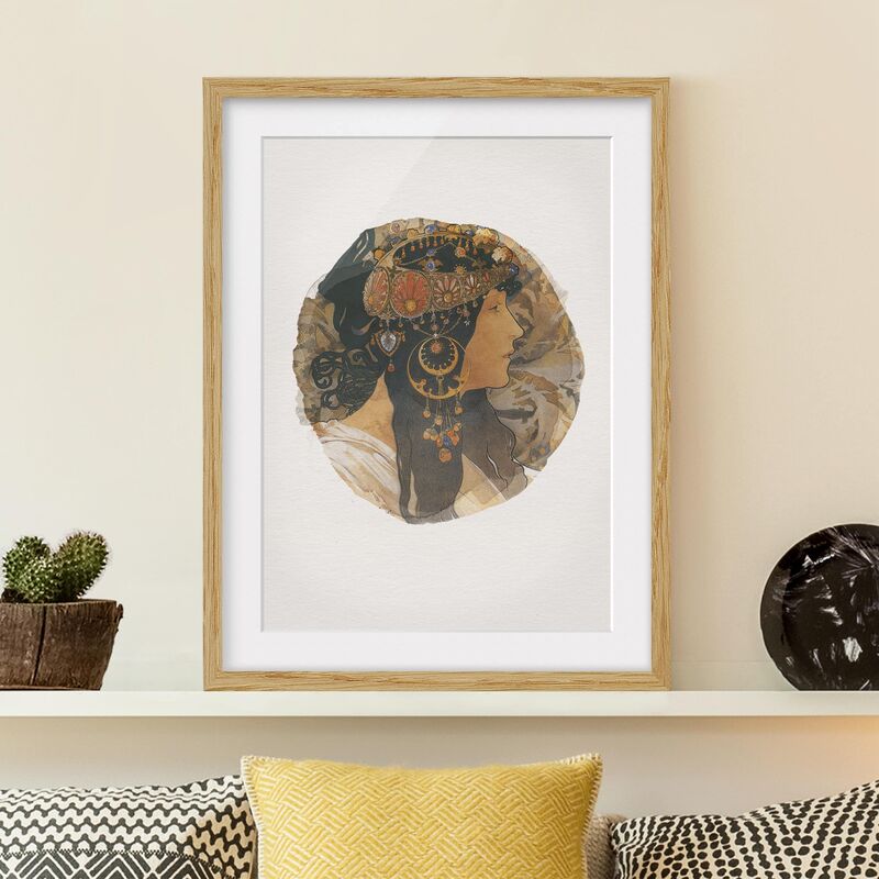 

Póster enmarcado - Acquerelli - Sophie Dimensión LxA: 55cm x 40cm, Marco: Roble