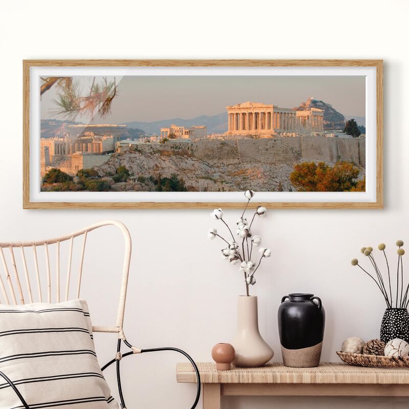 

Póster enmarcado - Acropoli Dimensión LxA: 40cm x 100cm, Marco: Roble