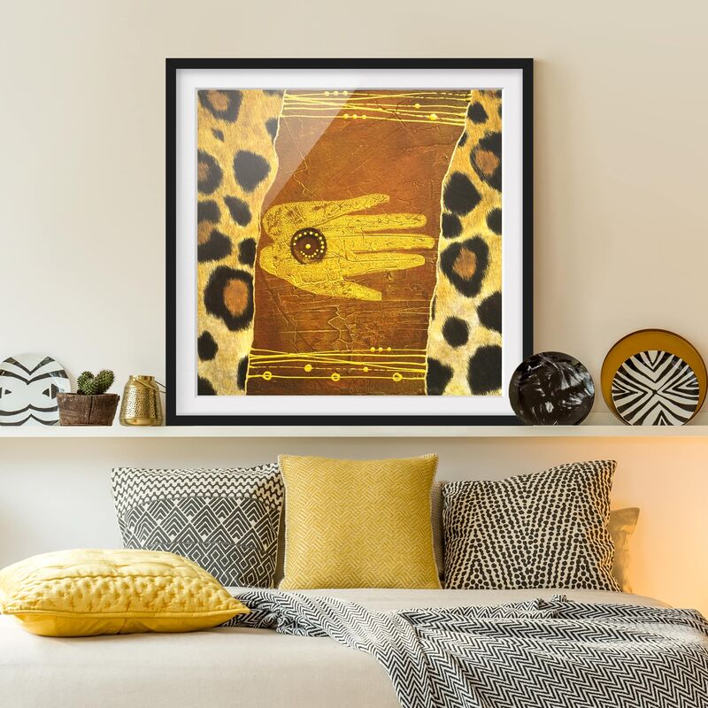 

Póster enmarcado - African Feelings Dimensión LxA: 30cm x 30cm, Marco: Negro