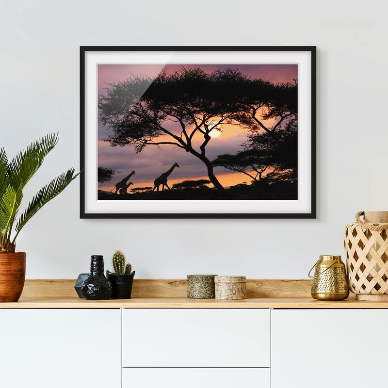 

Póster enmarcado - African Safari Dimensión LxA: 50cm x 70cm, Marco: Negro