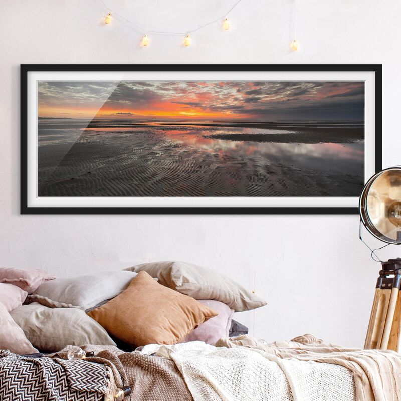 

Póster enmarcado - Alba In Watt Dimensión LxA: 30cm x 75cm, Marco: Negro