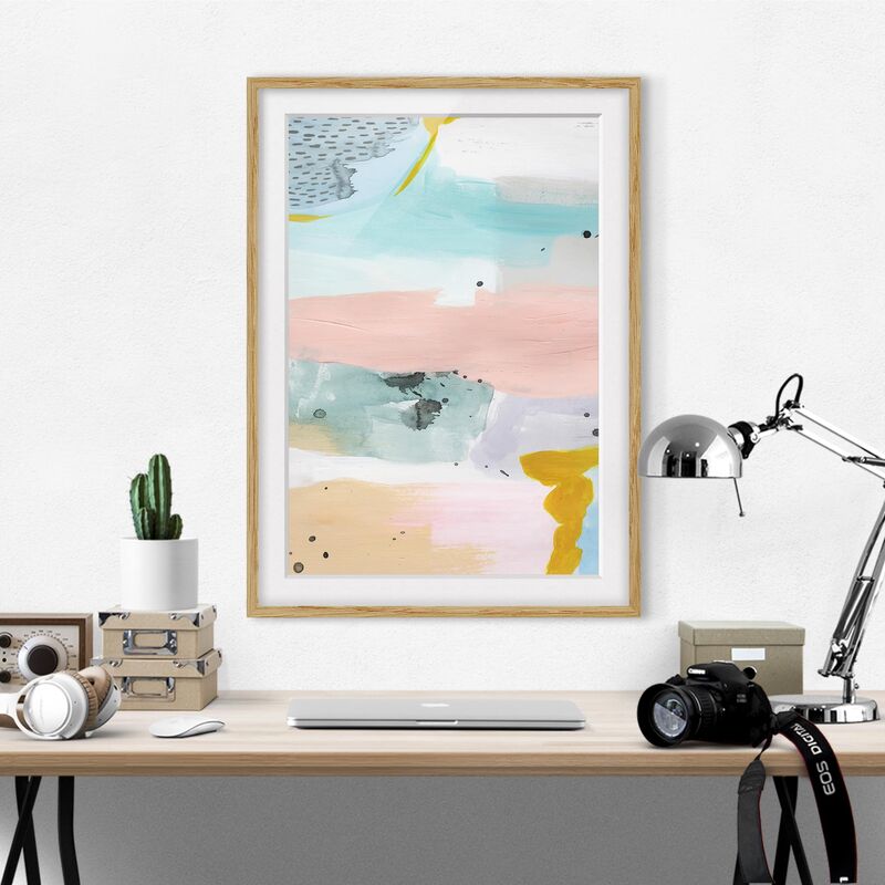 

Póster enmarcado - Alba Offuscata Iii Dimensión LxA: 100cm x 70cm, Marco: Roble