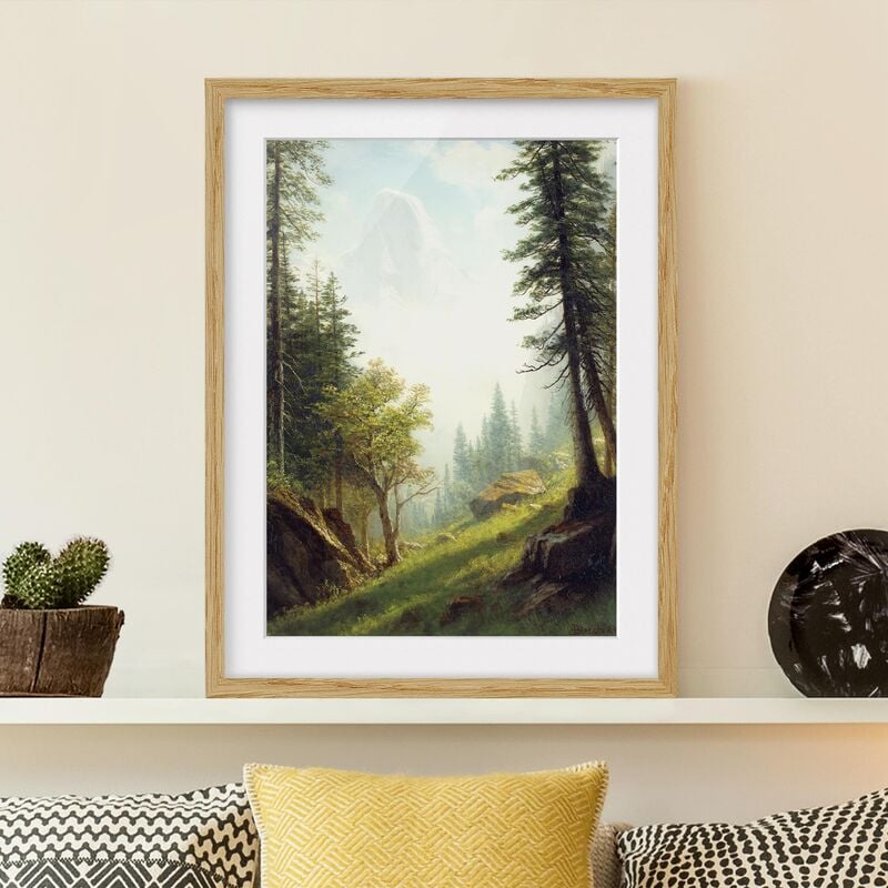 

Póster enmarcado - Albert Bierstadt - Among The Bernese Alps Dimensión LxA: 40cm x 30cm, Marco: Roble