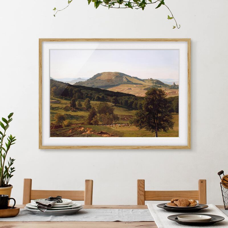 

Póster enmarcado - Albert Bierstadt - Mountain And Valley Dimensión LxA: 50cm x 70cm, Marco: Roble
