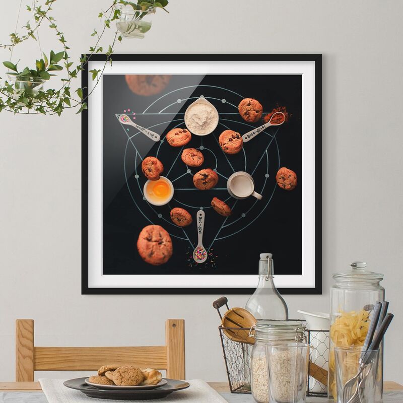

Póster enmarcado - Alchemy Of Baking Dimensión LxA: 20cm x 20cm, Marco: Negro