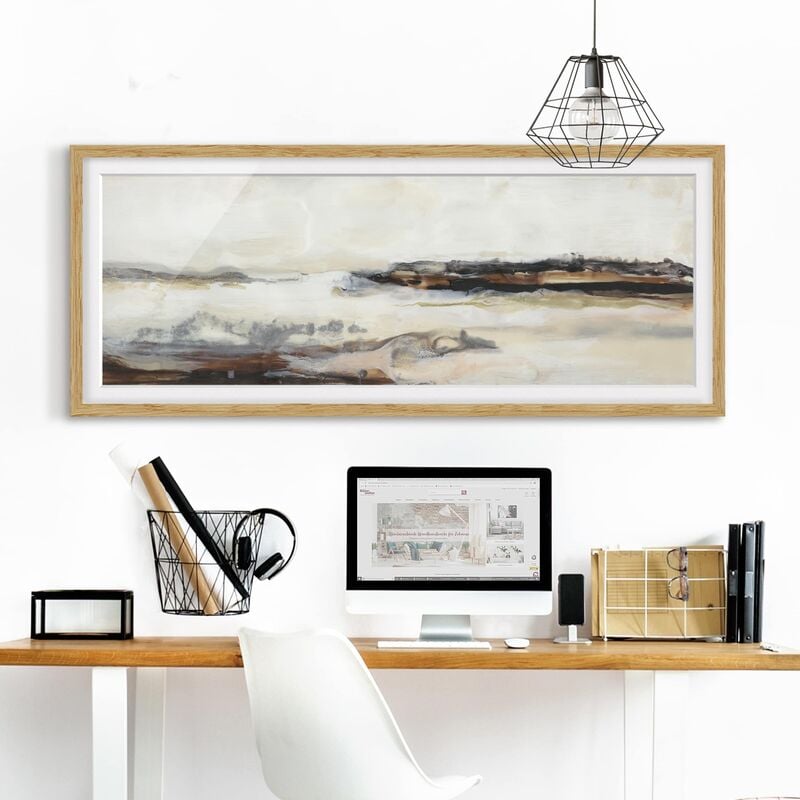 

Póster enmarcado - Allegro Horizon Ii Dimensión LxA: 50cm x 130cm, Marco: Roble