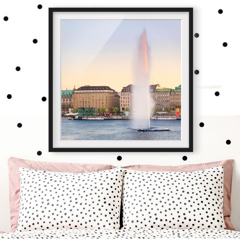 

Póster enmarcado - Alster Dimensión LxA: 30cm x 30cm, Marco: Negro