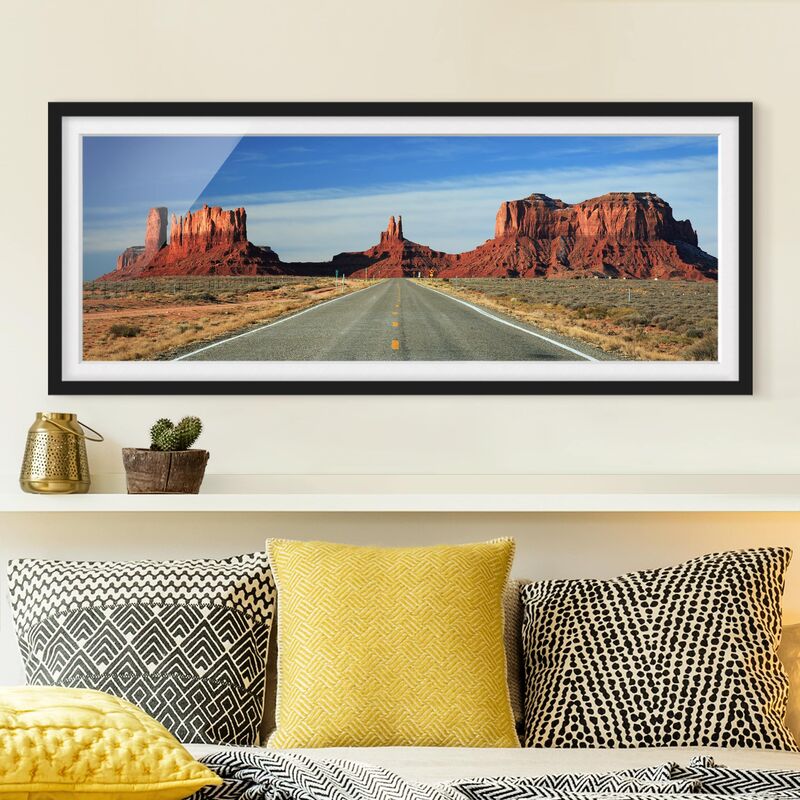 

Póster enmarcado - Altopiano Del Colorado Dimensión LxA: 20cm x 50cm, Marco: Negro