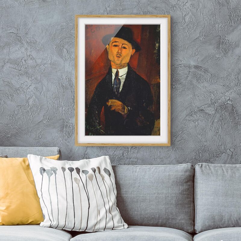

Póster enmarcado - Amedeo Modigliani - Portrait Of Paul Guillaume Dimensión LxA: 70cm x 50cm, Marco: Roble