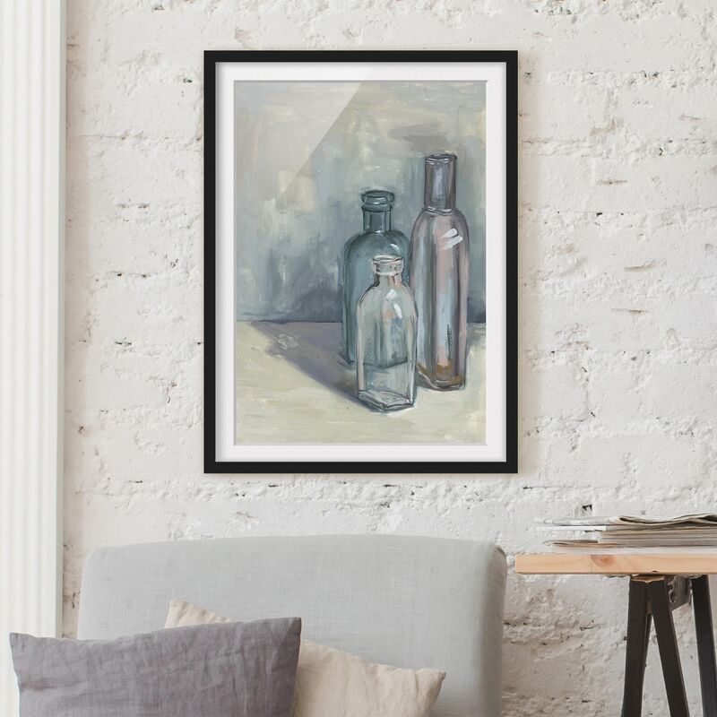 

Póster enmarcado - Ancora Bottiglie Vita Con Vetro I Dimensión LxA: 70cm x 50cm, Marco: Negro