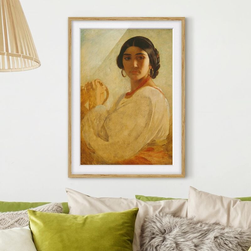 

Póster enmarcado - Anselm Feuerbach - Roman Woman Dimensión LxA: 55cm x 40cm, Marco: Roble