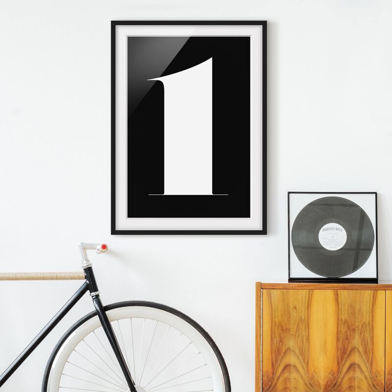 

Póster enmarcado - Antiqua Number 1 Dimensión LxA: 24cm x 18cm, Marco: Negro
