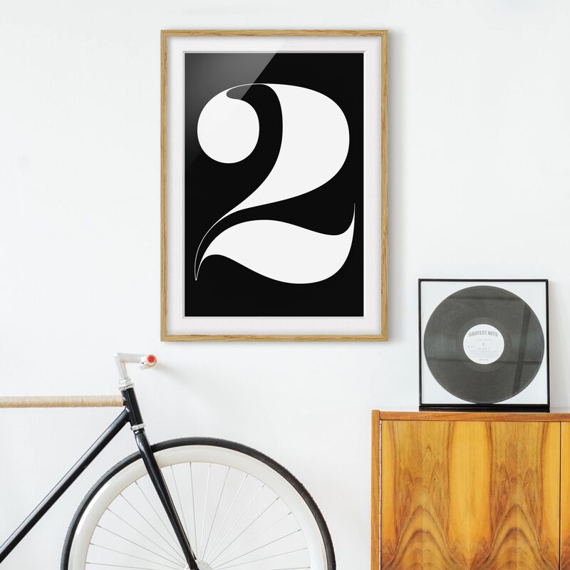 

Póster enmarcado - Antiqua Number 2 Dimensión LxA: 100cm x 70cm, Marco: Roble