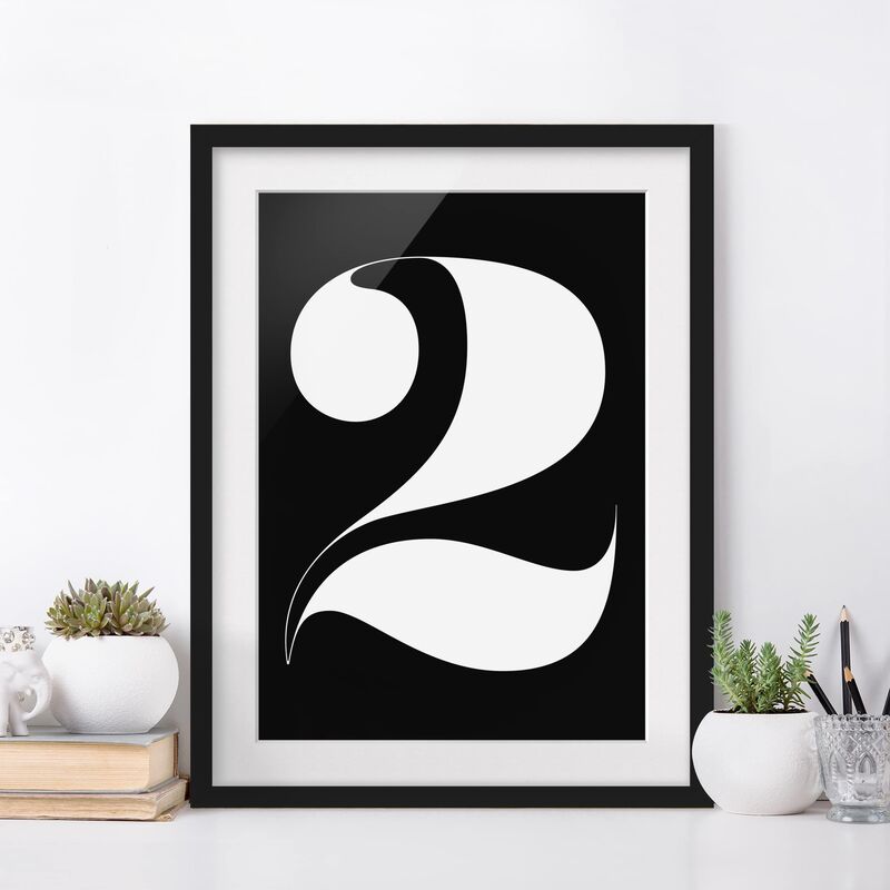 

Póster enmarcado - Antiqua Number 2 Dimensión LxA: 40cm x 30cm, Marco: Negro