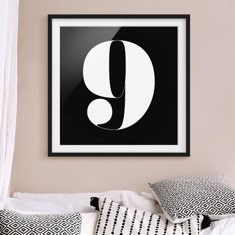 

Póster enmarcado - Antiqua Number 9 Dimensión LxA: 70cm x 70cm, Marco: Negro