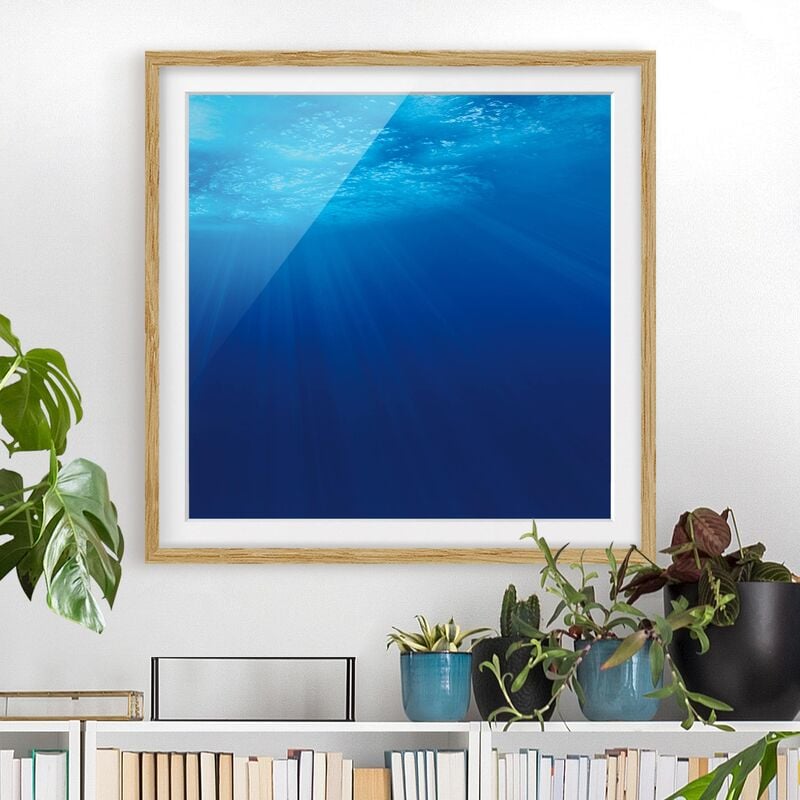 

Póster enmarcado - Arctic Sun Dimensión LxA: 50cm x 50cm, Marco: Roble